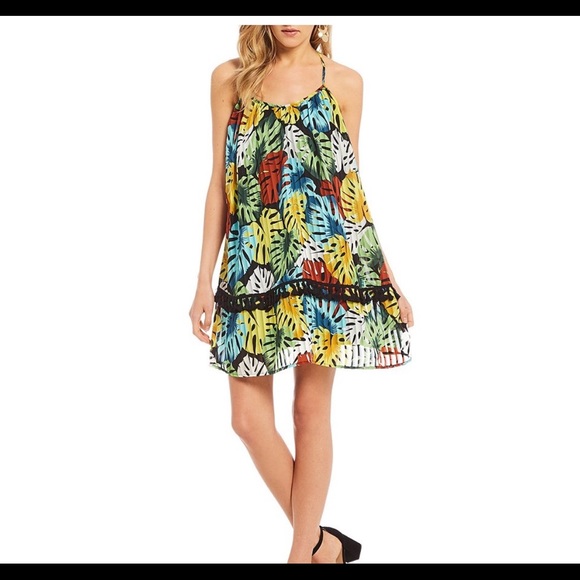 GM Palm Print Dress - Picture 2 of 3